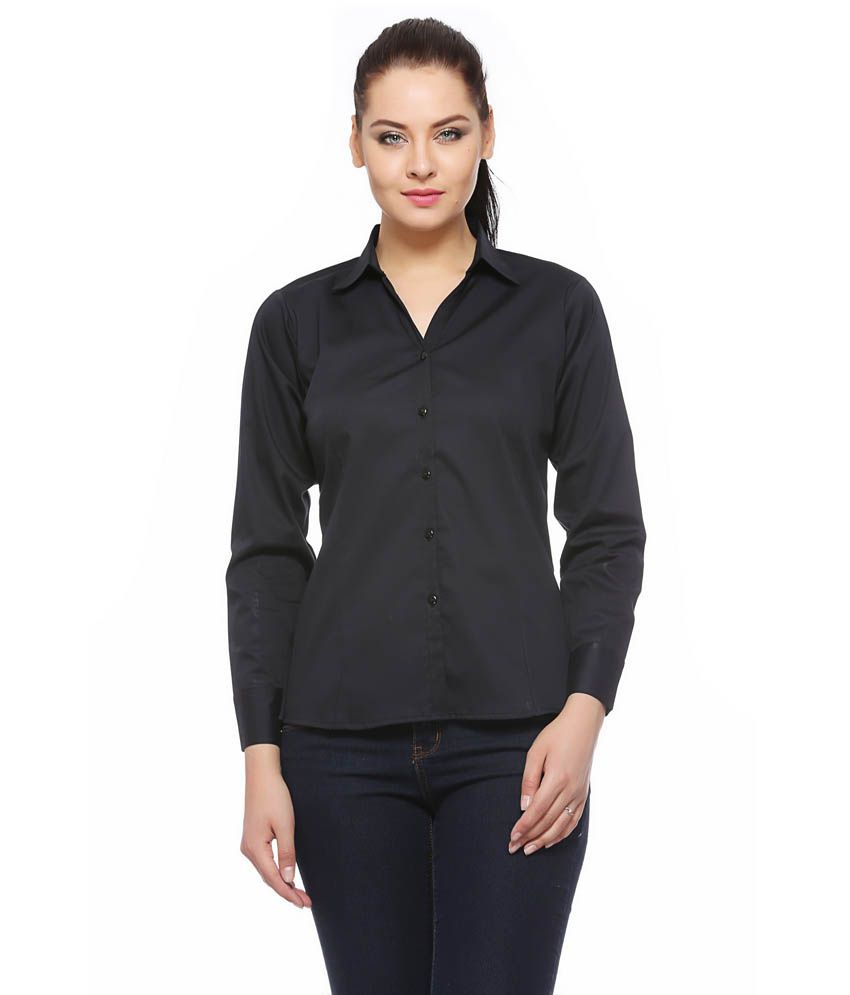 Buy Noya Black Poly Cotton Shirts Online at Best Prices in India - Snapdeal