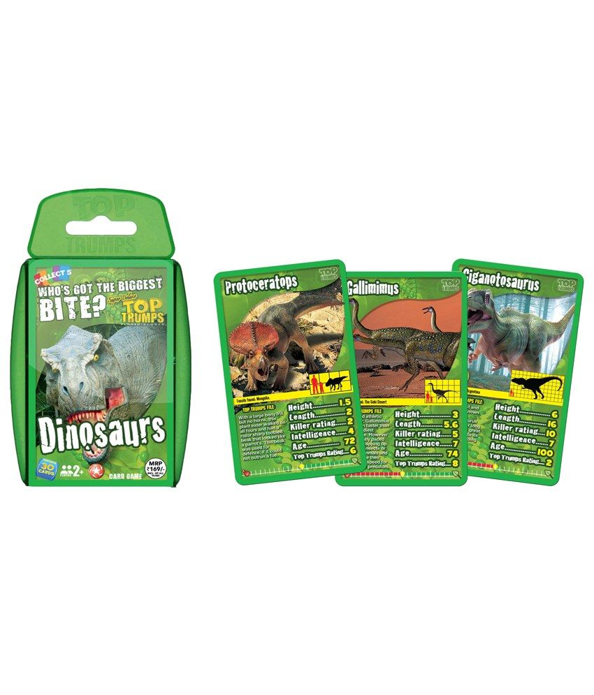 top trumps dinosaurs list