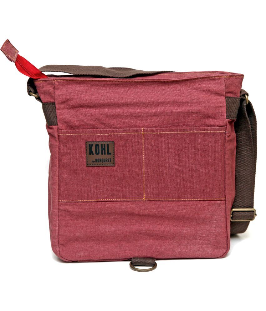 Kohl Maroon Canvas Sling Bag For Women Buy Kohl Maroon Canvas Sling Bag For Women Online at
