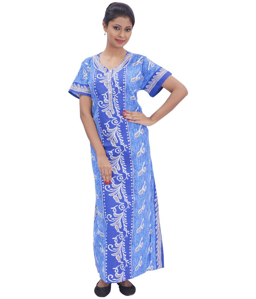 Buy Niharika Multi Color Cotton Nighty & Night Gowns Pack of 6 Online ...