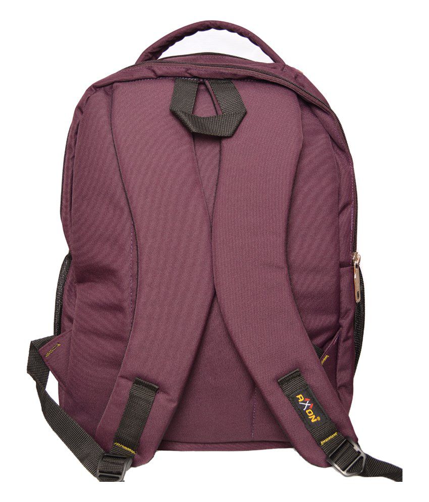 Axon Purple Matty Backpack With Foam Piping - Buy Axon Purple Matty ...