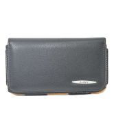 Totta Universal Leather Belt Pouch For Infocus M2 Black