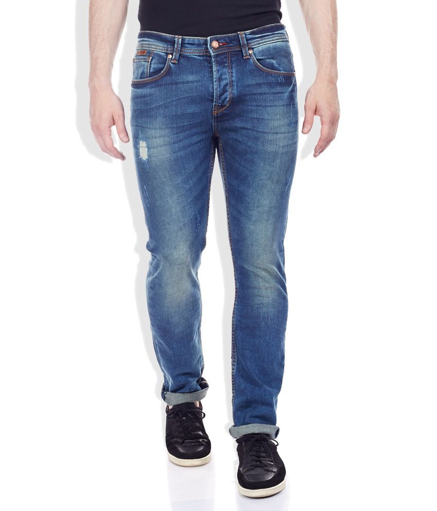 Being Human Blue Slim Jeans - Buy Being Human Blue Slim Jeans Online at ...