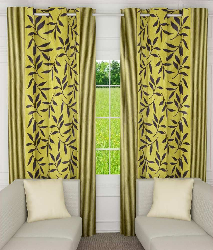     			Home Candy Set of 2 Door Eyelet Curtains