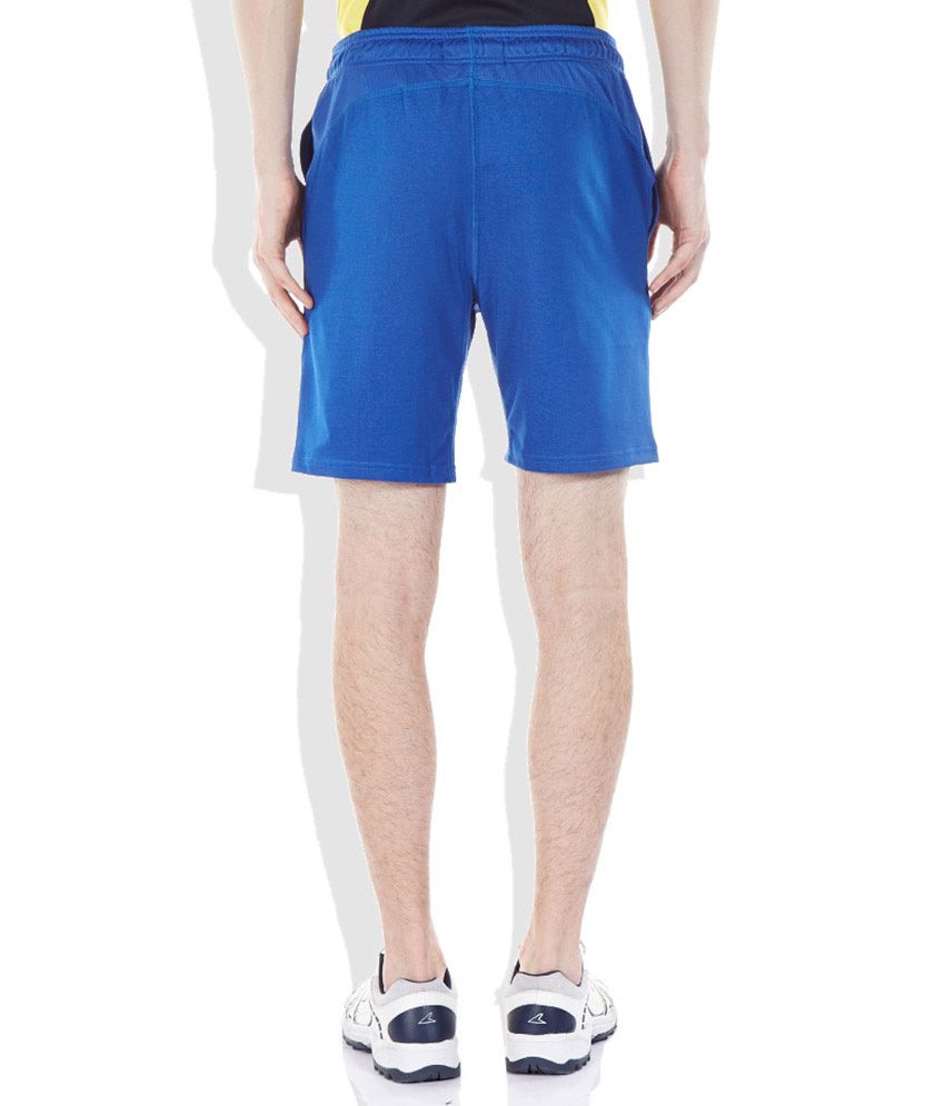 Kappa Blue Solid Shorts - Buy Kappa Blue Solid Shorts Online at Low ...