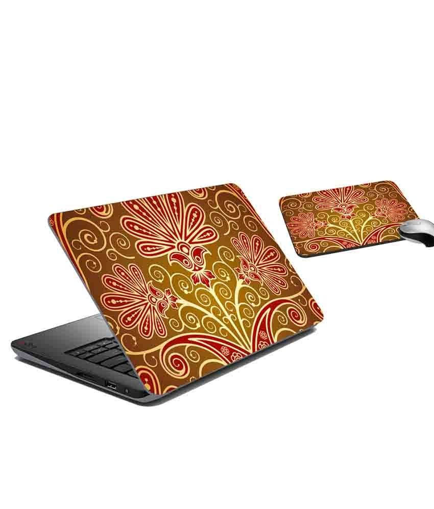 Mesleep Ethnic Design Laptop Skin And Mouse Pad - Buy Mesleep Ethnic ...