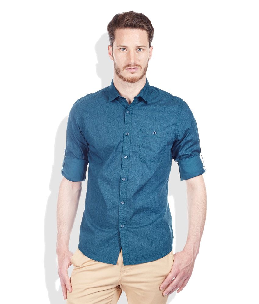 Bossini Navy Regular Fit Casual Shirt - Buy Bossini Navy Regular Fit ...