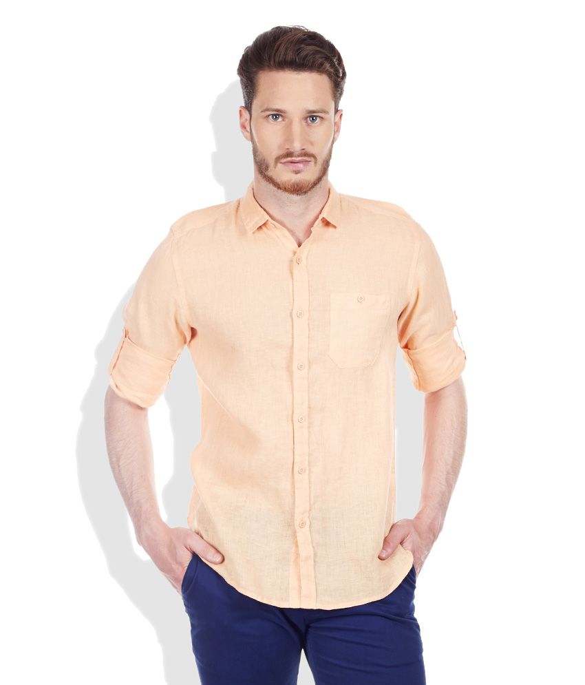 peach casual shirt