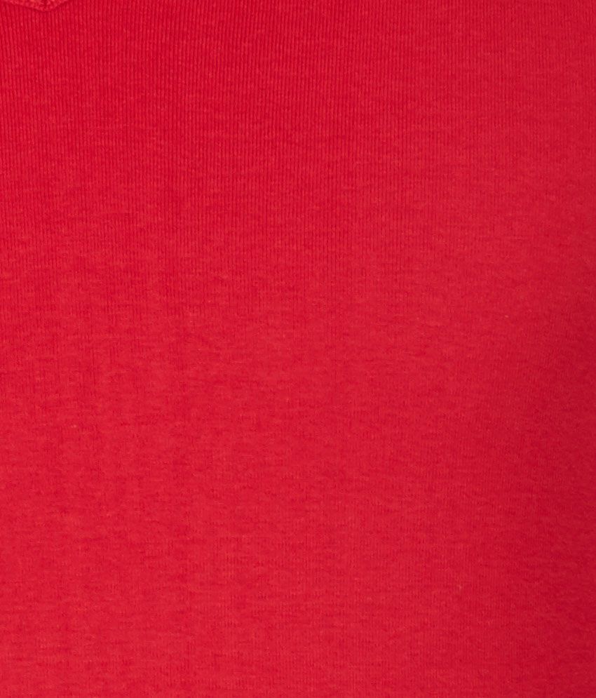 Bossini Red Solid V-Neck T-Shirt - Buy Bossini Red Solid V-Neck T-Shirt ...