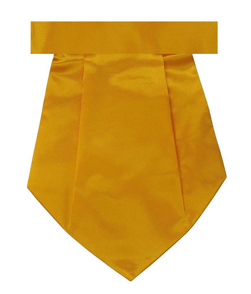 Tiekart Yellow Satin Cravat: Buy Online at Low Price in India - Snapdeal