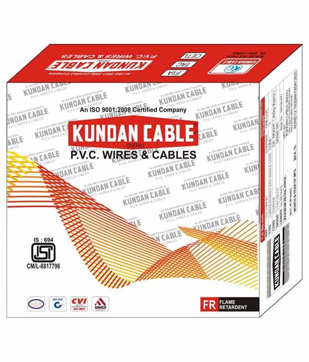 Buy Kundan Cable 1 Sqmm Electrical Multistrand wire Red Online at Low