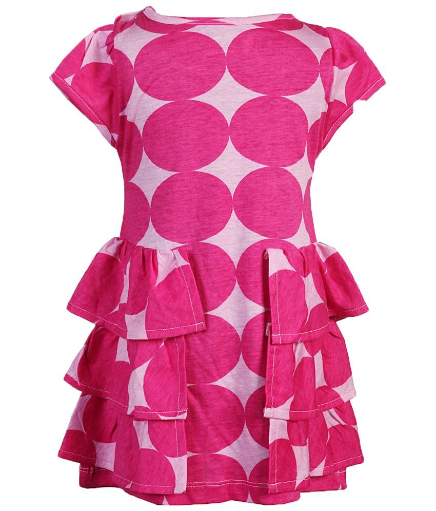 Karrot By Shoppers Stop Pink Round Neck Dress For Girls - Buy Karrot By ...