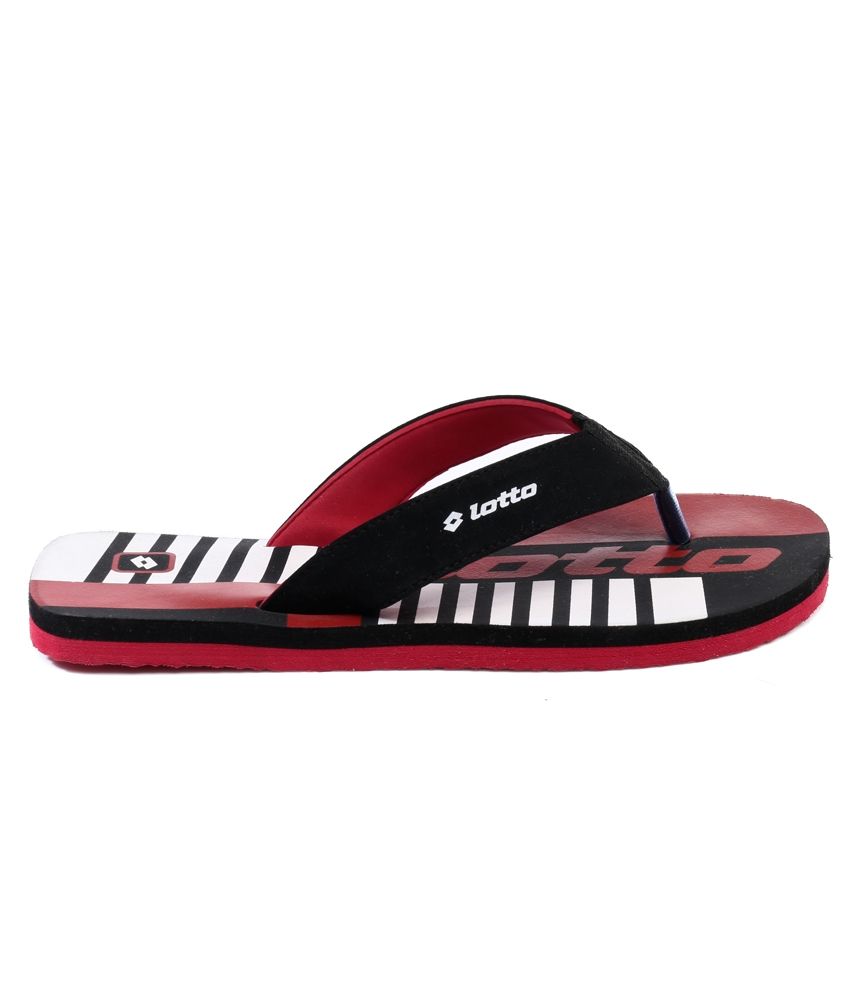 red colour flip flops