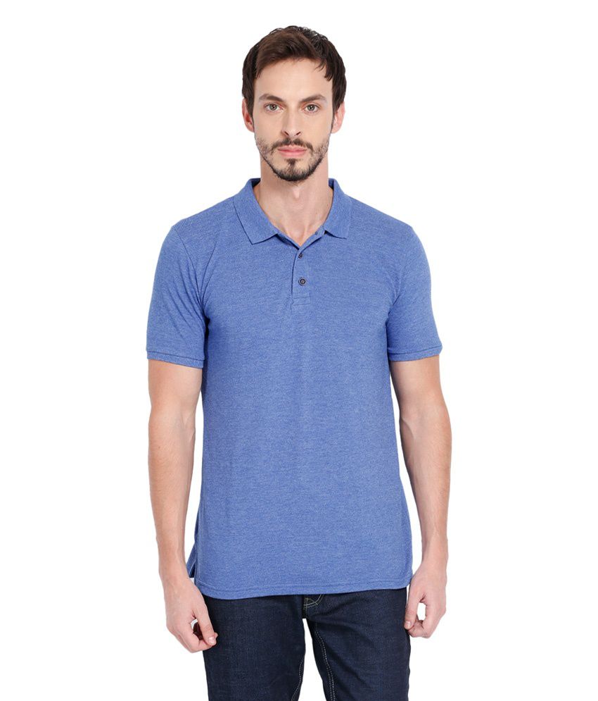 Highlander Polyester Blue Half Sleeves T-Shirt - Buy Highlander ...