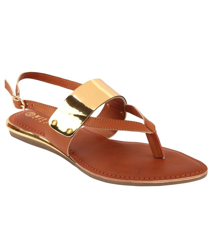 Wet Blue Trendy Brown Sandals Price in India- Buy Wet Blue Trendy Brown ...