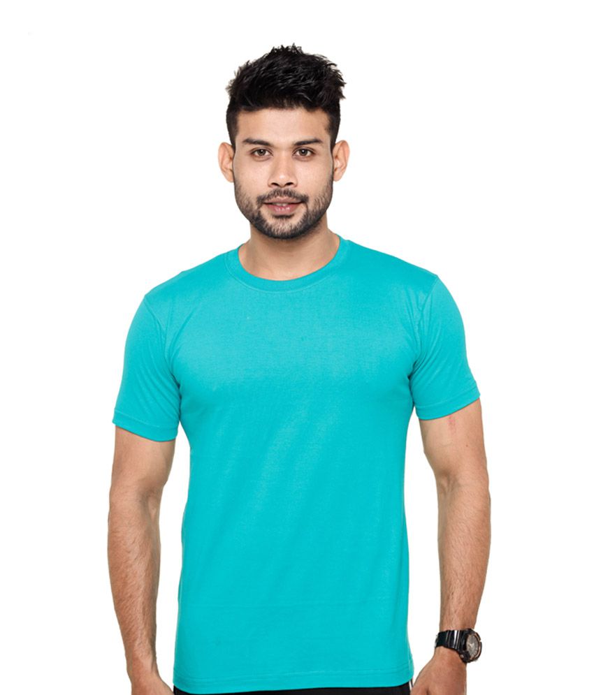     			FLEXIMAA - Blue Cotton Regular Fit Men's T-Shirt ( Pack of 1 )