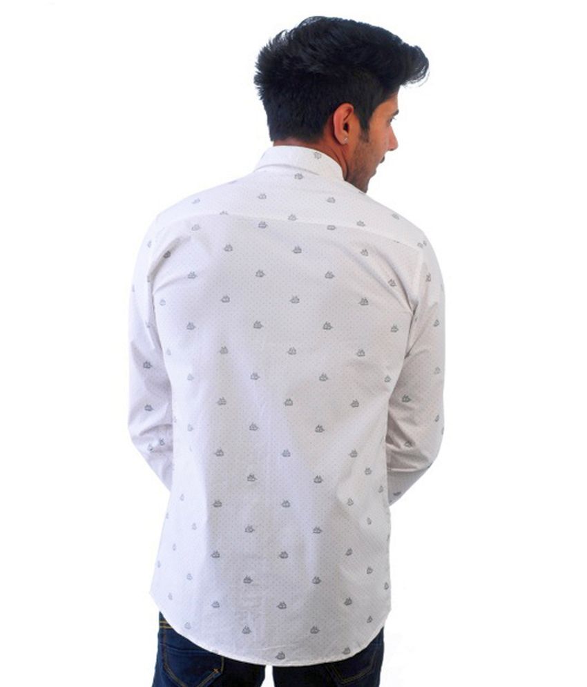 mens white cotton shirts uk