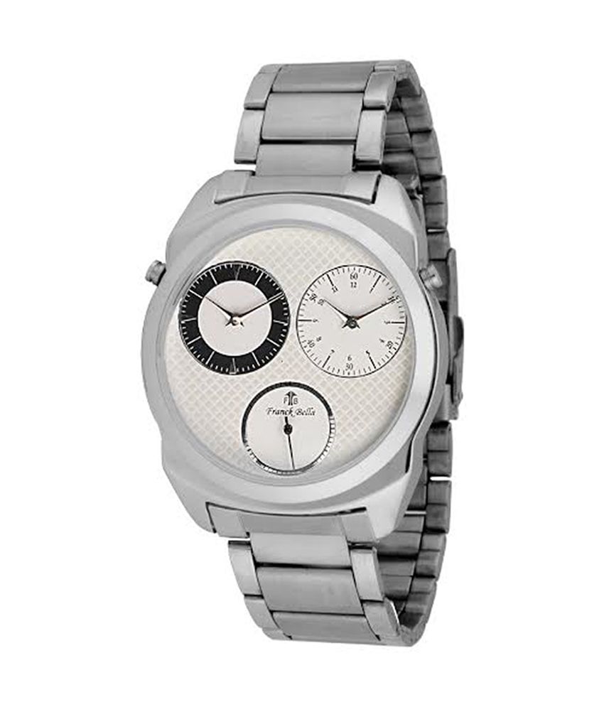 Franck Bella Silver Analog Casual Round Watch - Buy Franck Bella Silver ...