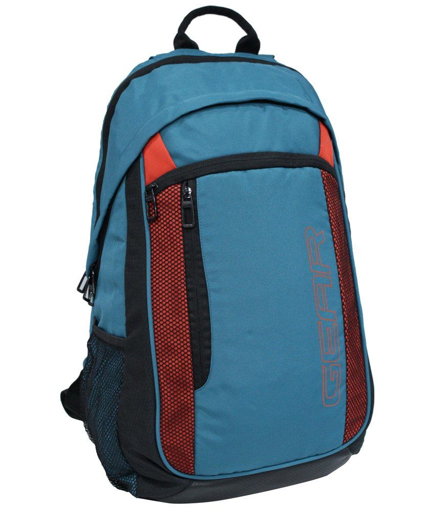 Gear Aqua Blue & Orange Backpack - Buy Gear Aqua Blue & Orange Backpack ...