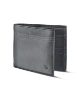 Titan Black Leather Bi-Fold Casual Men Regular Wallet