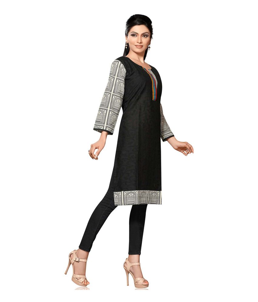 black round kurti design