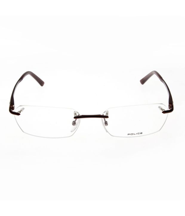police rimless frames