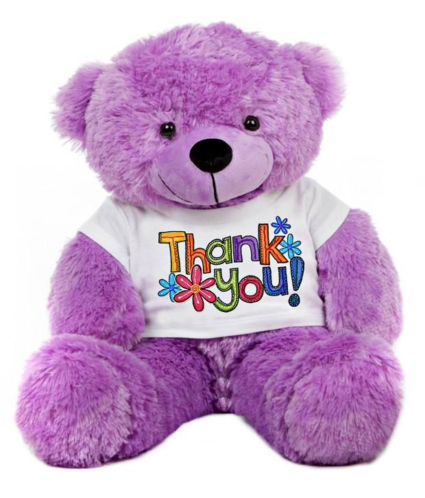 purple stuffed teddy bear