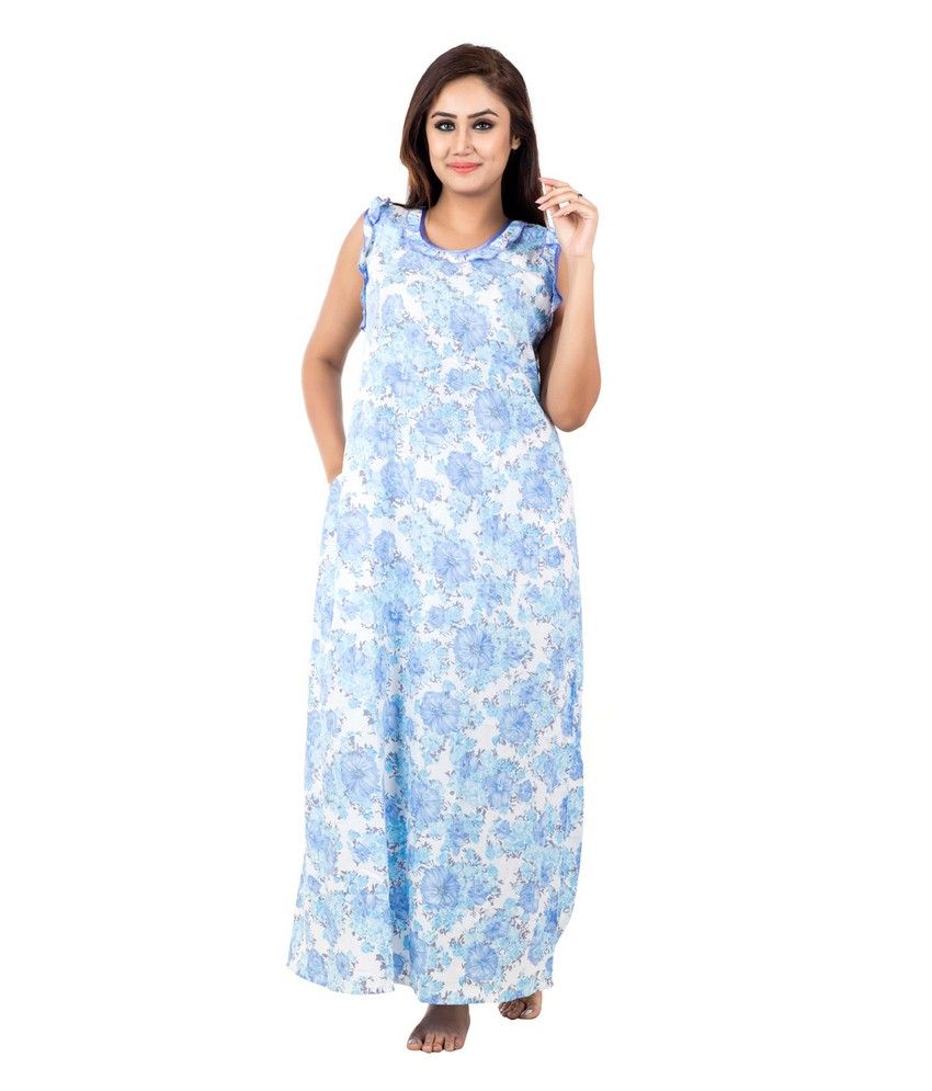 sleeveless cotton nighty online
