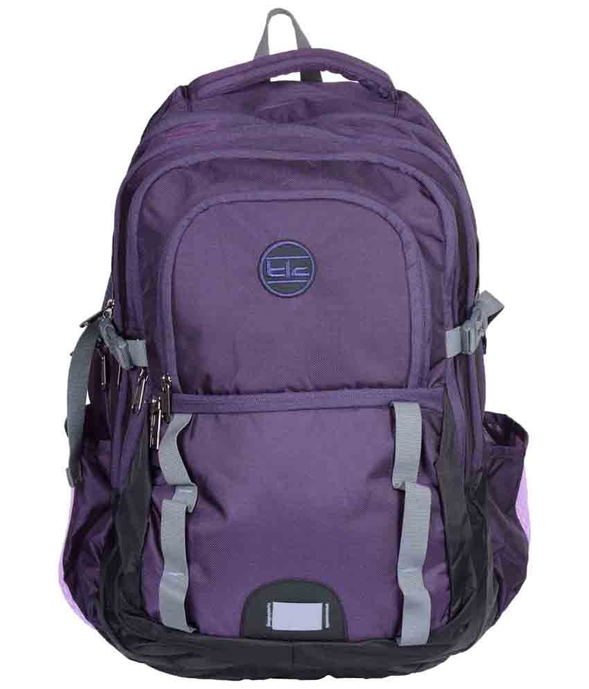 TLC All Track Purple Backpack Bag for School College Travelling - Buy TLC All Track Purple ...