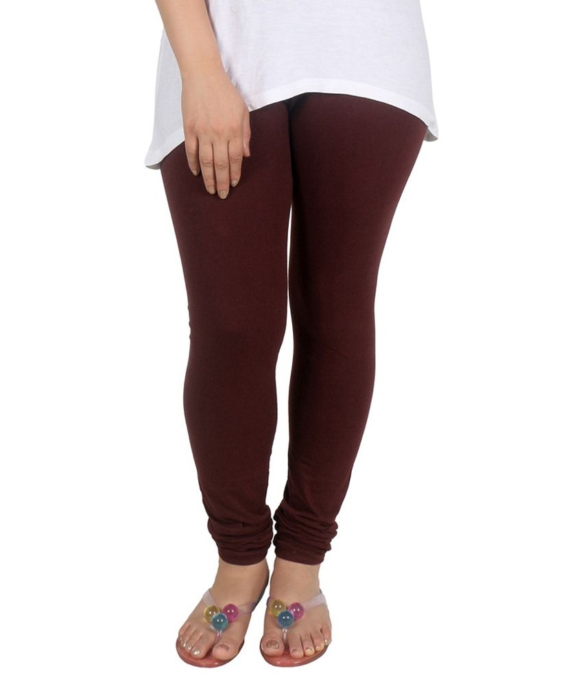Forever19 Brown Cotton Leggings For Women Price in India - Buy ...