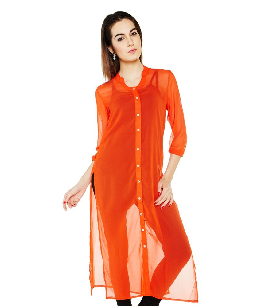Globus Orange Solids Polyester Long 