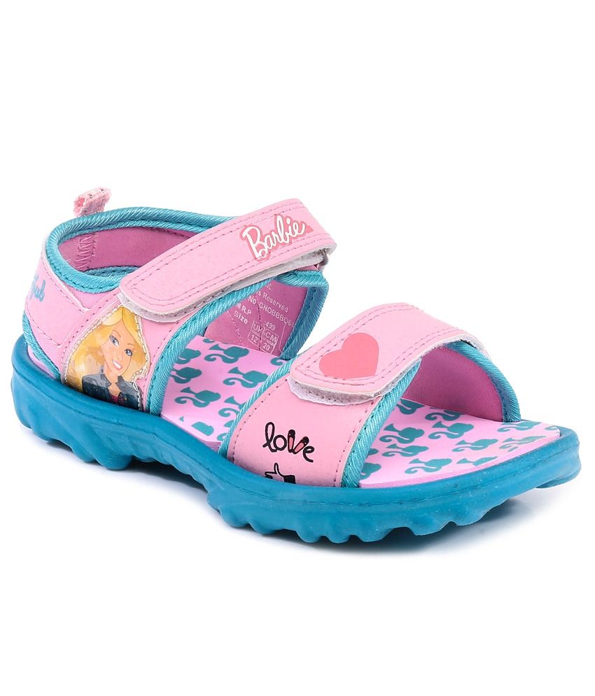 Barbie Pink Sandals For Kids Price in India- Buy Barbie Pink Sandals ...