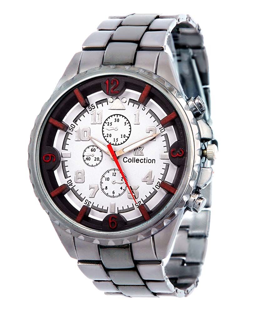     			IIK Collection Fabulous Round White Dial Analog Men's Watch