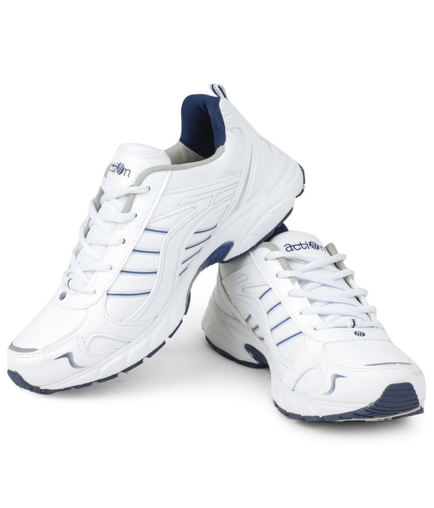 action white running shoes