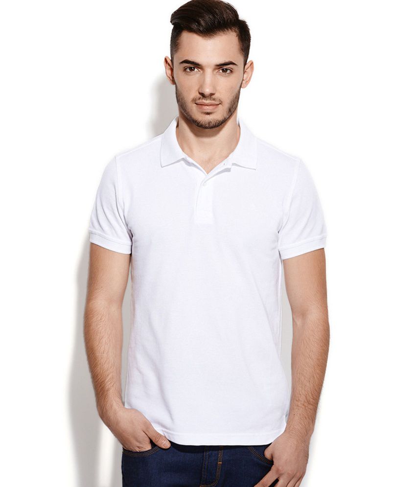 Atti33dude White Cotton Polo T-Shirts For Men - Buy Atti33dude White ...