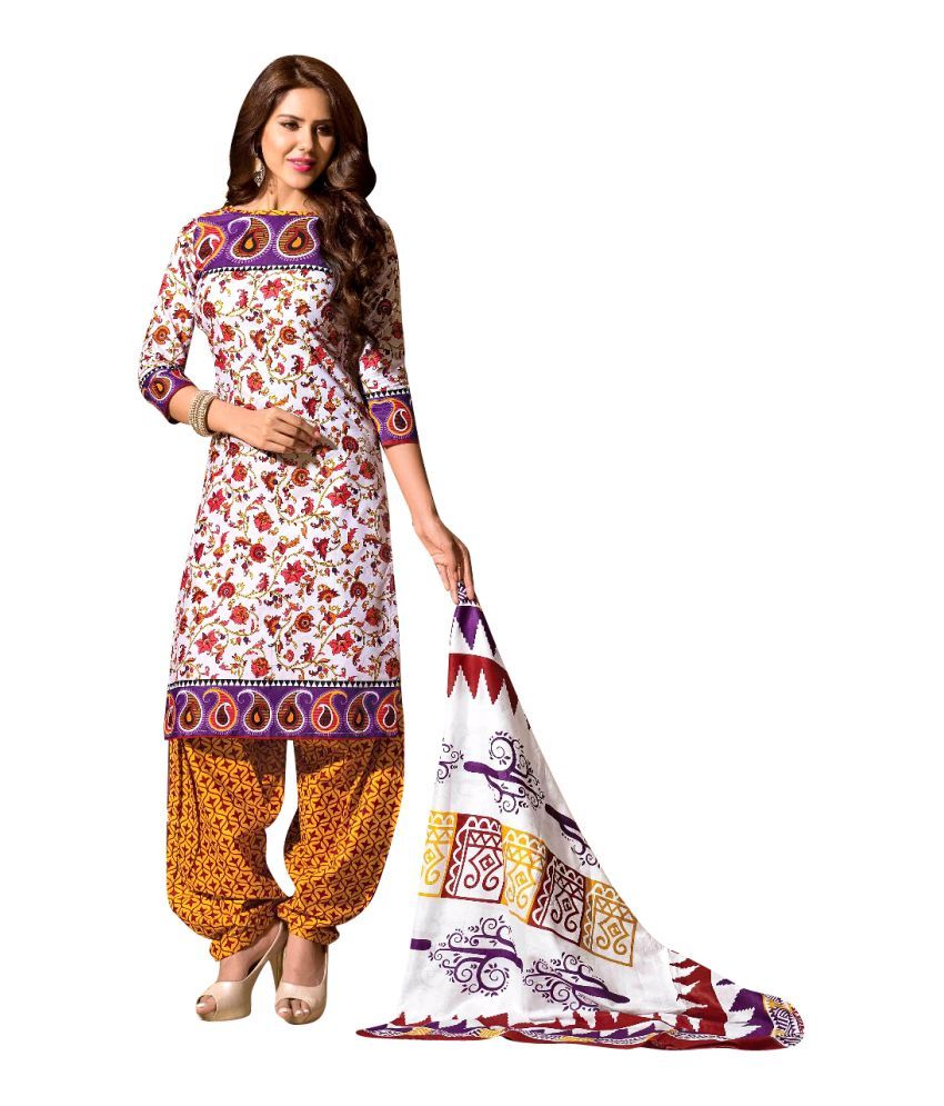 cotton printed suit material