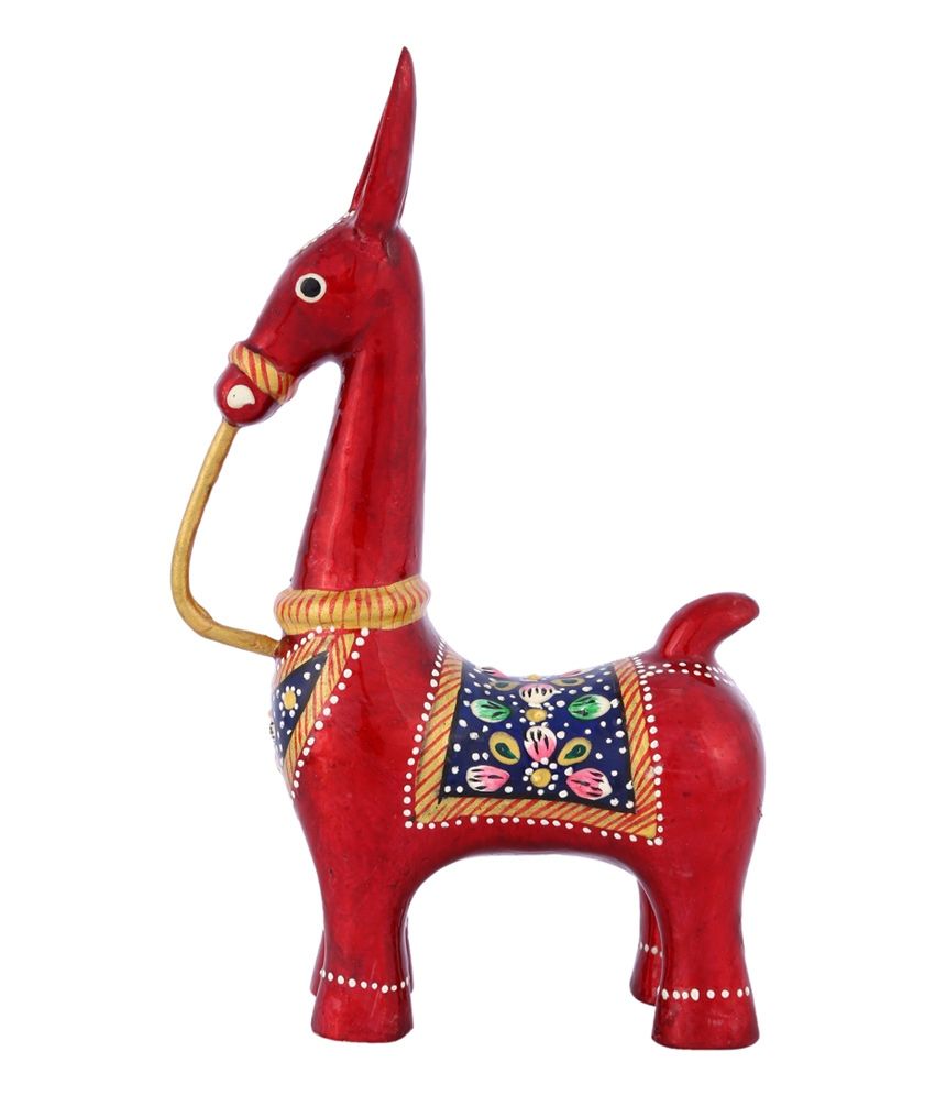 Cottage Emporium Bankura Horse Brass Meenakari: Buy Cottage Emporium