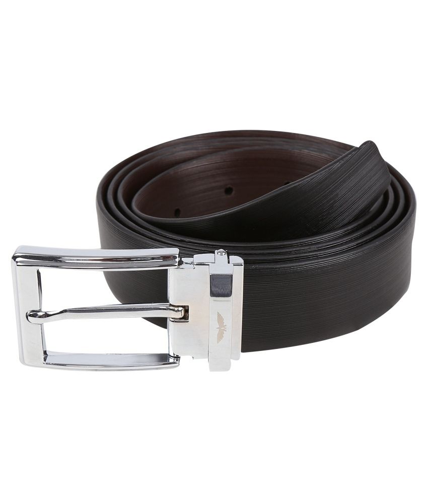 park avenue black leather belt