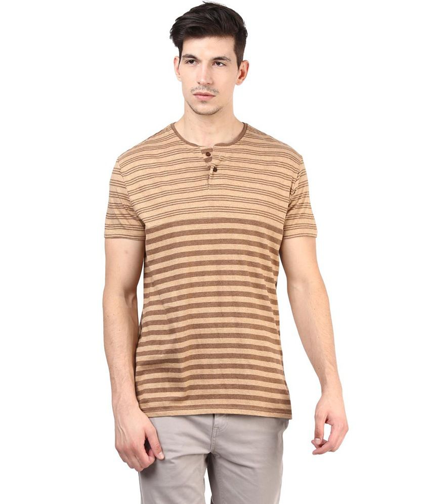 Tshirt Company Brown Cotton Half Sleeve Round Neck T-Shirt - Buy Tshirt ...