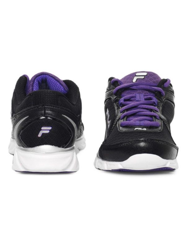 fila black shoes for women