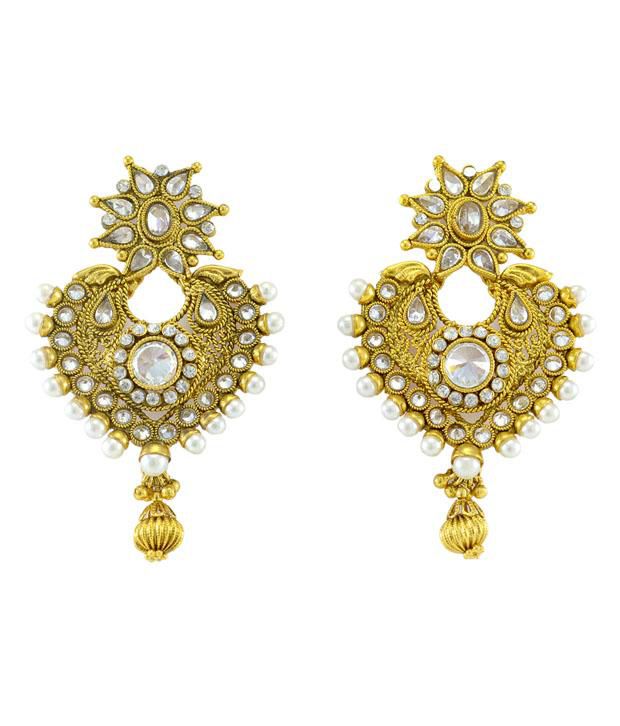 Kamal Jewellers Hearts Gold Earrings - Buy Kamal Jewellers Hearts Gold ...