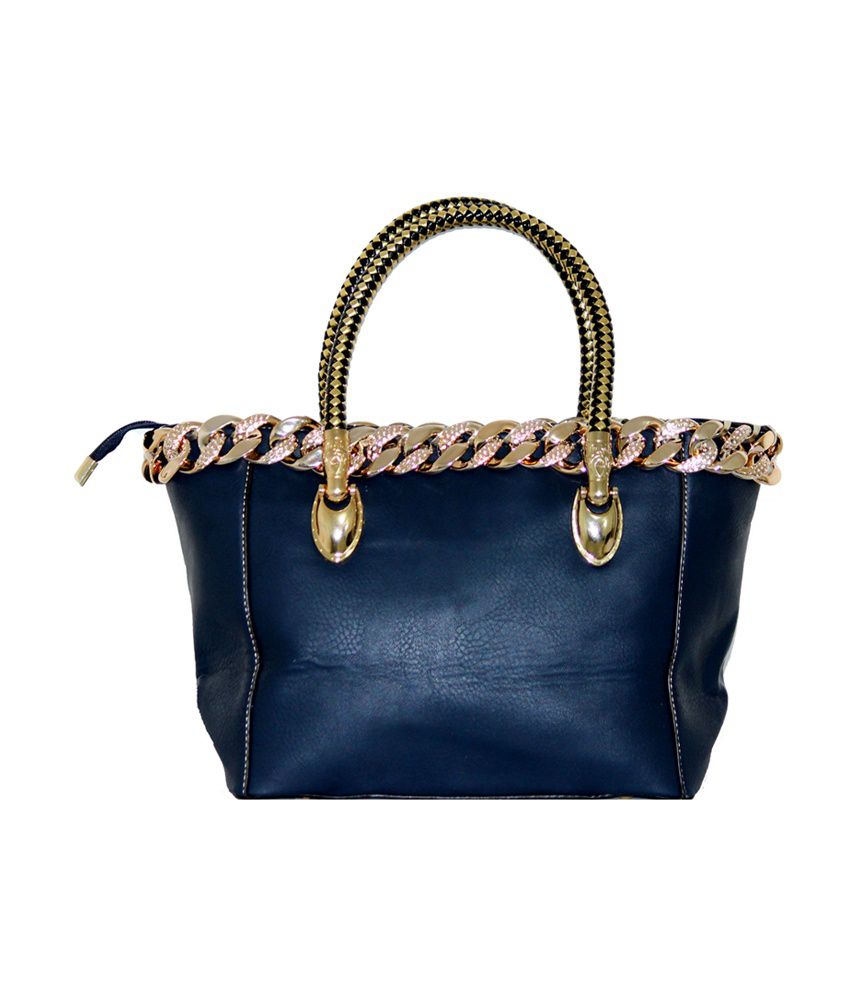 Belladonna Blue Shoulder Bag With Zip - Buy Belladonna Blue Shoulder ...