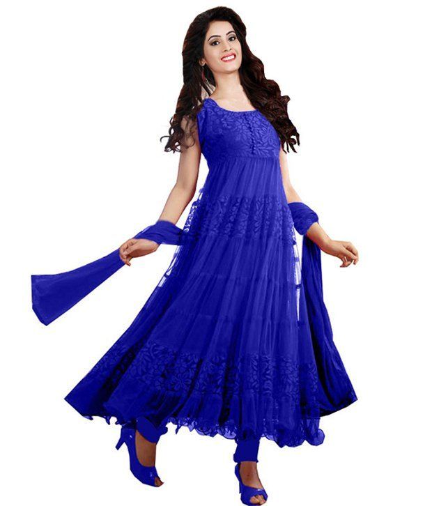 snapdeal anarkali dress material