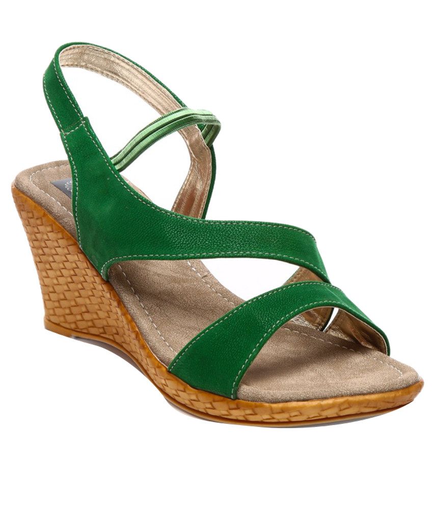 light green heeled sandals