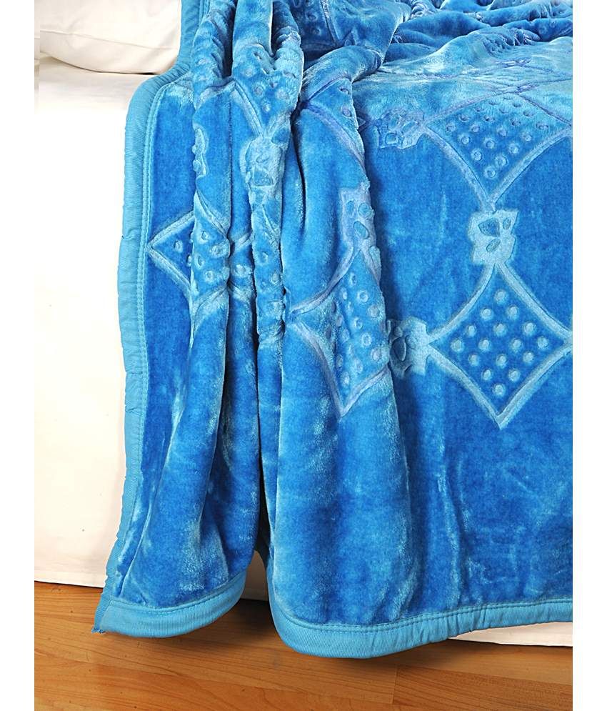 Shital Embossed Single AC Blanket Sky Blue Buy Shital Embossed Single
