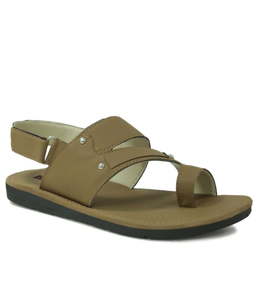 tan velcro sandals