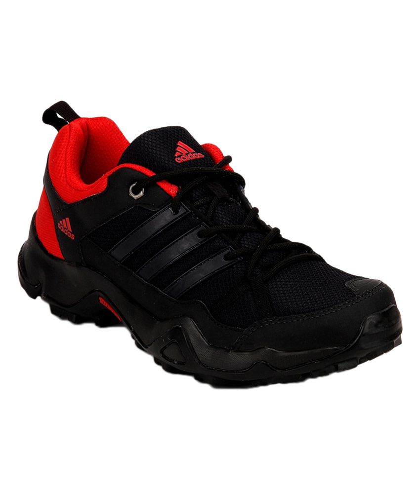 Adidas Black & Red Storm Raiser Leather Walking Shoes - Buy Adidas