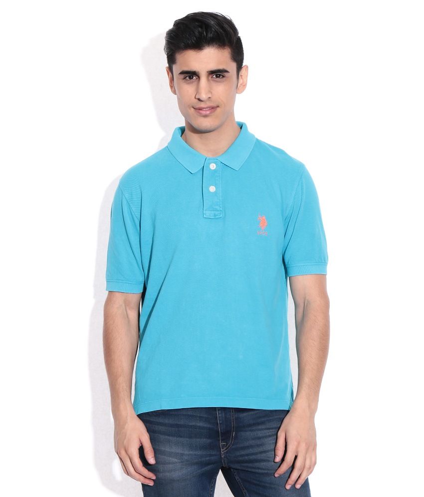 us polo assn blue t shirt