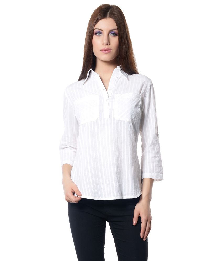 womens white cotton shirts uk