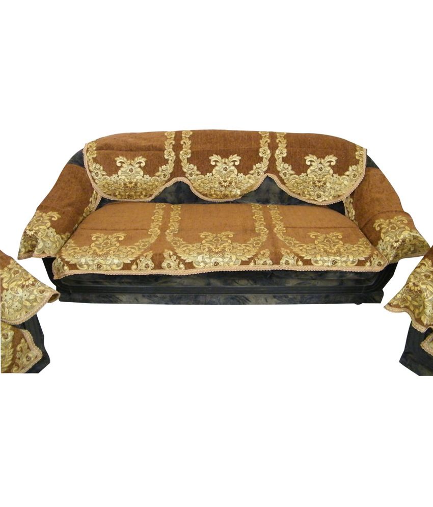 The Fancy Mart Mulitcolour Designer Sofa Cover Set Of 16 Piece Mart Mulitcolour Designer Sofa Cover